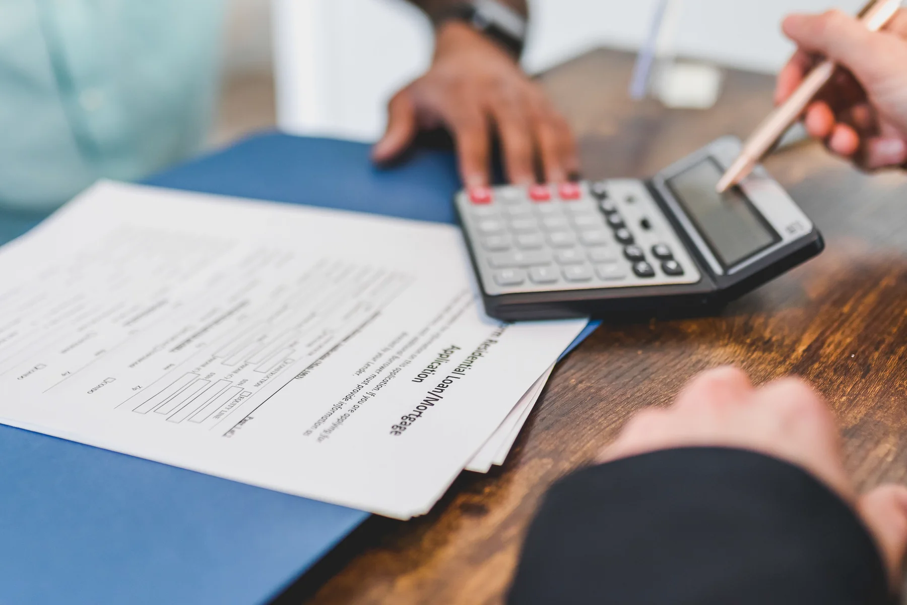 Documents de financement et calculatrice